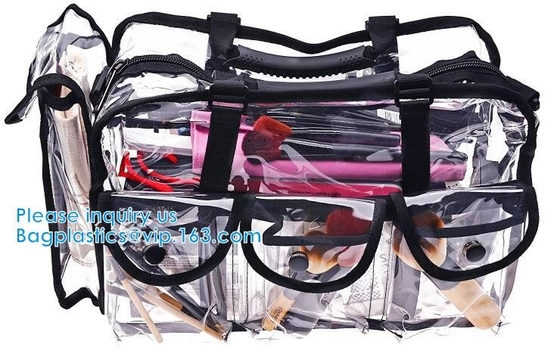 Adjustable Shoulder Strap and Zippered Top, Stadium Security Travel &amp; Gym Clear Bag, Perfect for Work, School