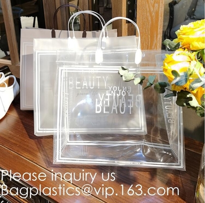 Biodegradable Compostable Jewelry Clothing Packaging Bags with Handle Christmas Wedding Party Candy Gift Bags