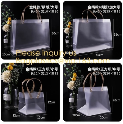 Recyclable Reusable Recycled Biodegradable Grocery Shopping Carry Bags Thick PP Hard Plastic Shopping Bags Jewelry Pack