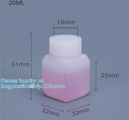 60ml To 1000ml Hdpe Bottle Square Plastic Jar Gem Spice Cookies Powder Cosmetic Cream Honey Water Square Hdpe Small Jar