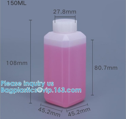 60ml To 1000ml Hdpe Bottle Square Plastic Jar Gem Spice Cookies Powder Cosmetic Cream Honey Water Square Hdpe Small Jar