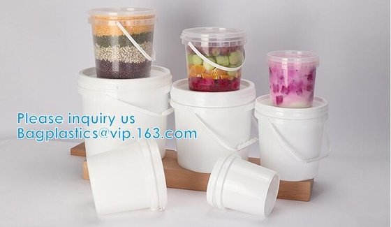 Food Grade Plastic PP Bucket Various Colors Sizes Paint Bucket BARREL PLASTIC PAIL packaging bucket