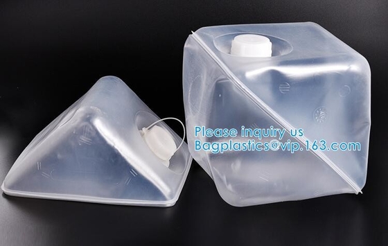 Outdoor Foldable Folding Collapsible Drinking Water Carrier 5/10/15/20L For Hiking Pail Blow Molded Bucket Plastic Jerry