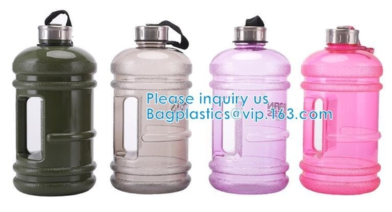 Water Bottles Fitness Gym Sports Jug Big Capacity Plastic eco friendly Water Bottle with Straw Drinking