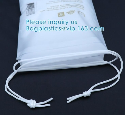 Biodegradable Patient Belonging Bag With Rigid Handle OEM Available, Drawstring bags, hotel laudry sacks