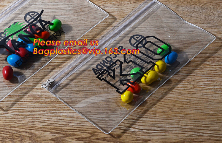 OEM cheap price plastic clear zipper school pencil case bag