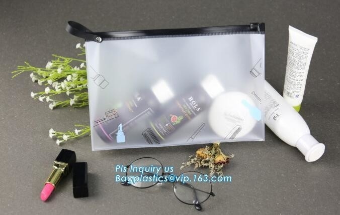 EVA PVC Cosmetic Slider Zipper Bags Waterproof Airline Travel Organizer Toiletry