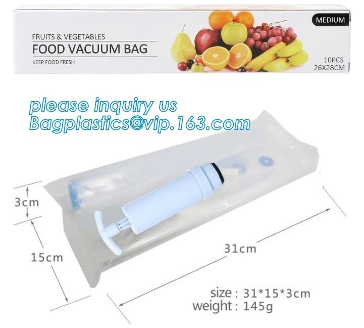 Large 11" x 50' Commercial Grade Vacuum Sealer Food Saver Storage Roll Bags, Vacuum Bag packaging snack/plastic food gra