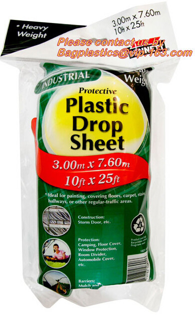 Drop Sheet Drop Cloth Paint Dust Sheet Plastics Painter Pe Protective Table Drop Cloth