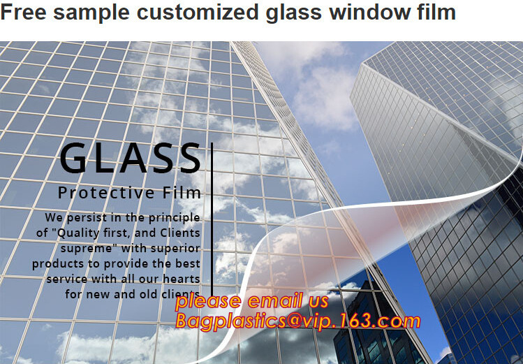 clear tint window car glass film for Auto Security protective film roll,Ultra clear PET film, acrylic coated pet film, P