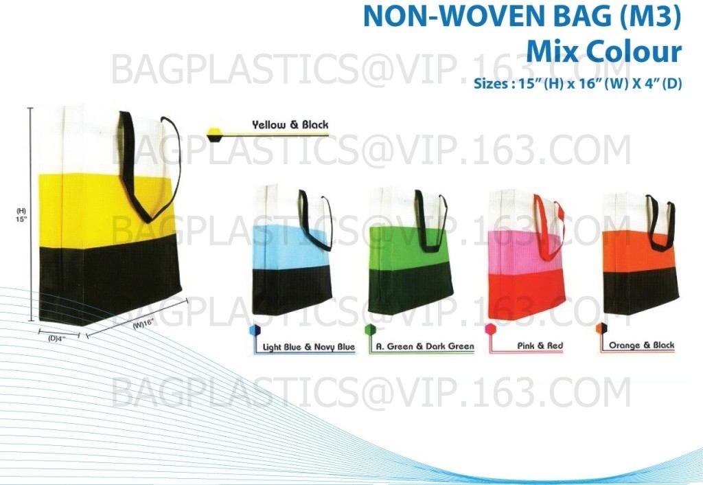 NON WOVEN SHOPPER, pp woven bags, nonwoven bags, woven bags, big bag, fibc, jumbo bags,tex