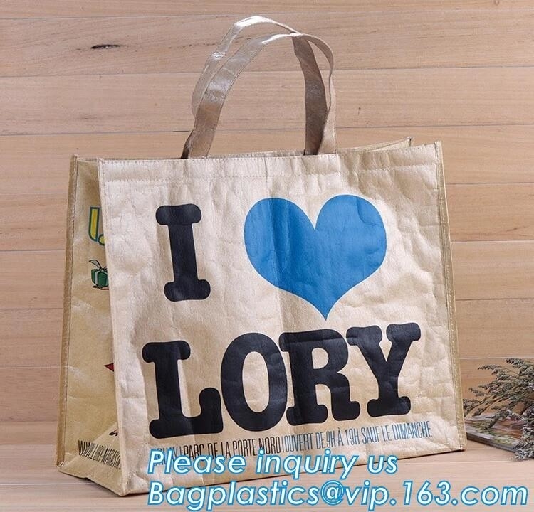 Reusable Advertising PP Woven Shopping Bag,Custom Laminated Shopping PP Woven Bag Promotional Tote Bag, bagplastics pack