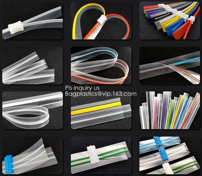 Qualities product multi colored transparent pe one track plastic zipper  Product nametem	Qualities product multi colored