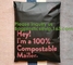Compostable Corn starch Mail Bag Biodegradable Eco Envelope Postal Mailing Bag Waterproof Self-Seal Courier Bags