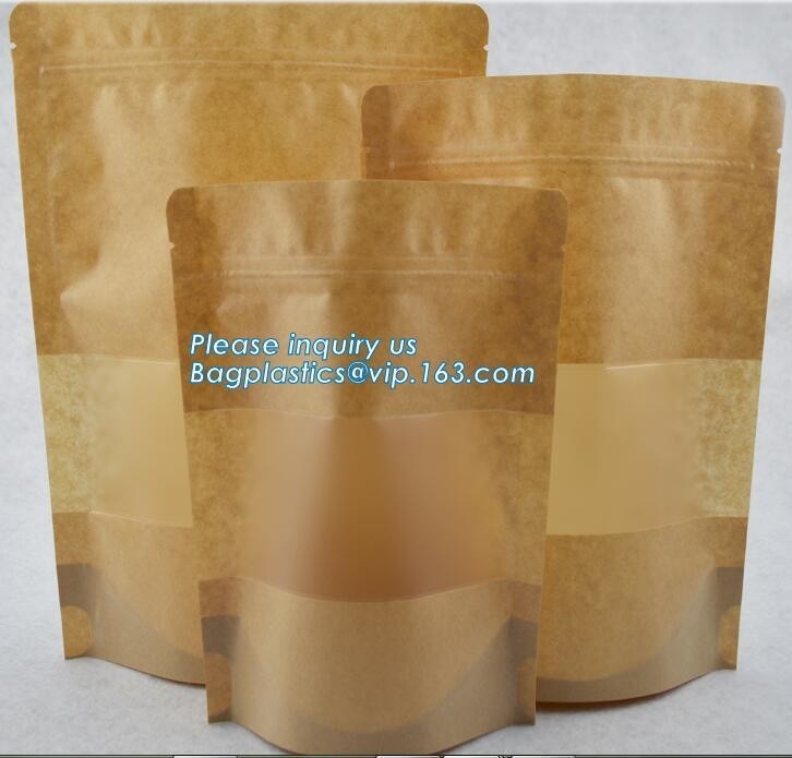 Resealable Rice Bag Square Bottom Gusseted Resealable Kraft Paper Stand Up Pouch Rice ...