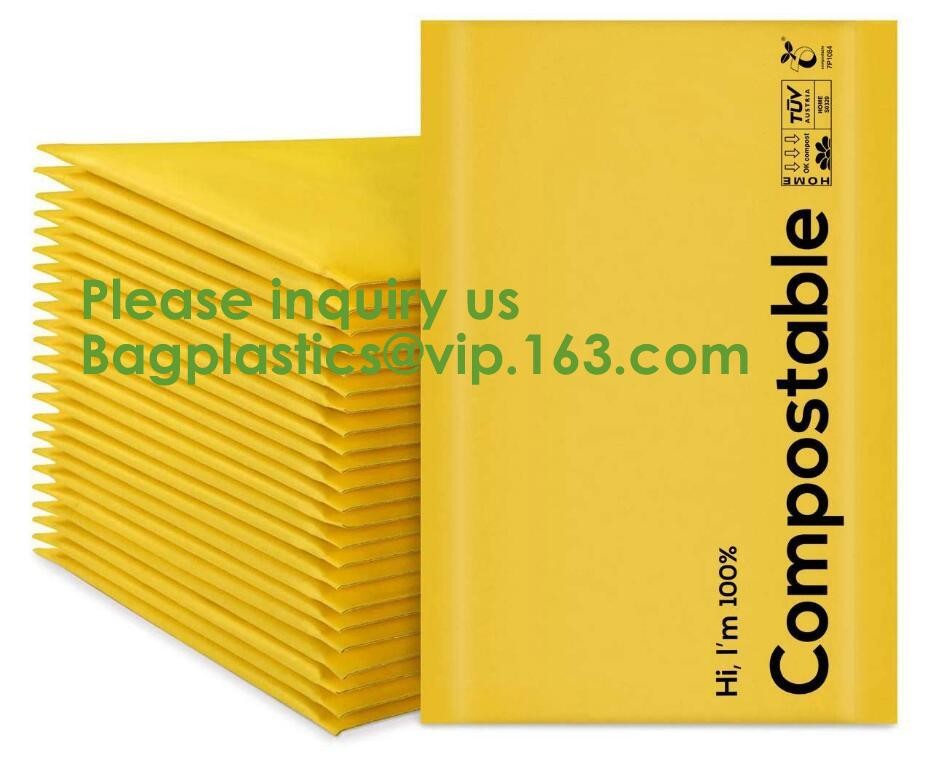 Self Padding Packaging Compostable Padded Packaging Wrap Envelopes Pouches Eco Friendly Self ...