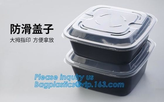 buy 3 compartment durable plastic food meal prep bento box,modern style food grade plastic fresh box/bento box/lunch box pac online manufacturer