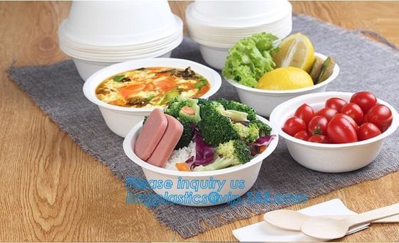 buy disposable eco friendly sugarcane 500ml bowl,Biodegradable Disposable Sugarcane Bagasse Bowl of 24oz 680ml bagease pac online manufacturer