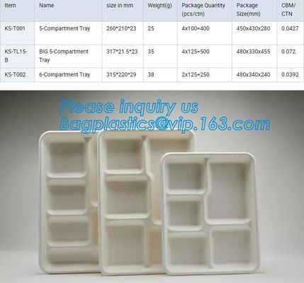 buy Compostable custom environmental biodegradable trays disposable sugarcane pulp paper plate,Wheat Straw Fiber, Bagasse Su online manufacturer